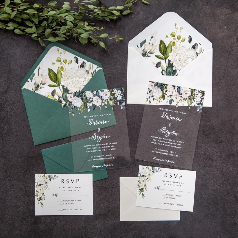 Wedding invitation design W94 by EM's Graphic Studio