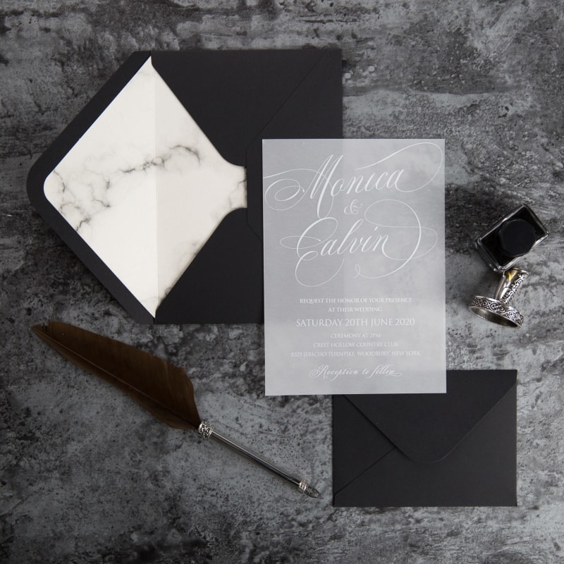 Wedding invitation design W66 by EM's Graphic Studio