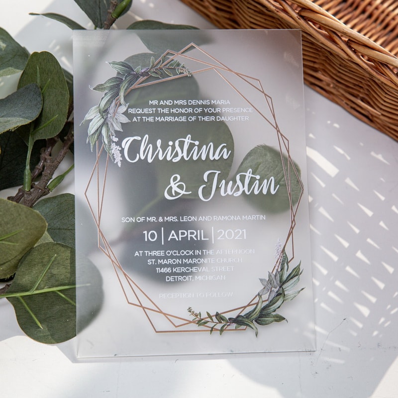 Wedding invitation design W139 by EM's Graphic Studio