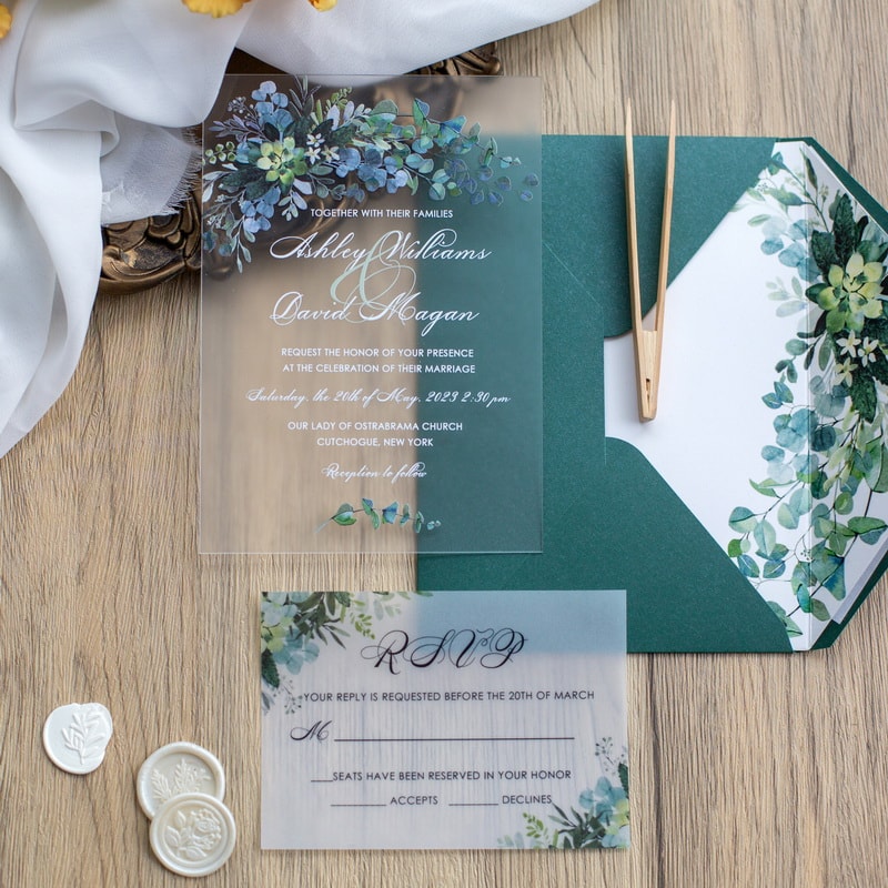Wedding invitation design W11 by EM's Graphic Studio