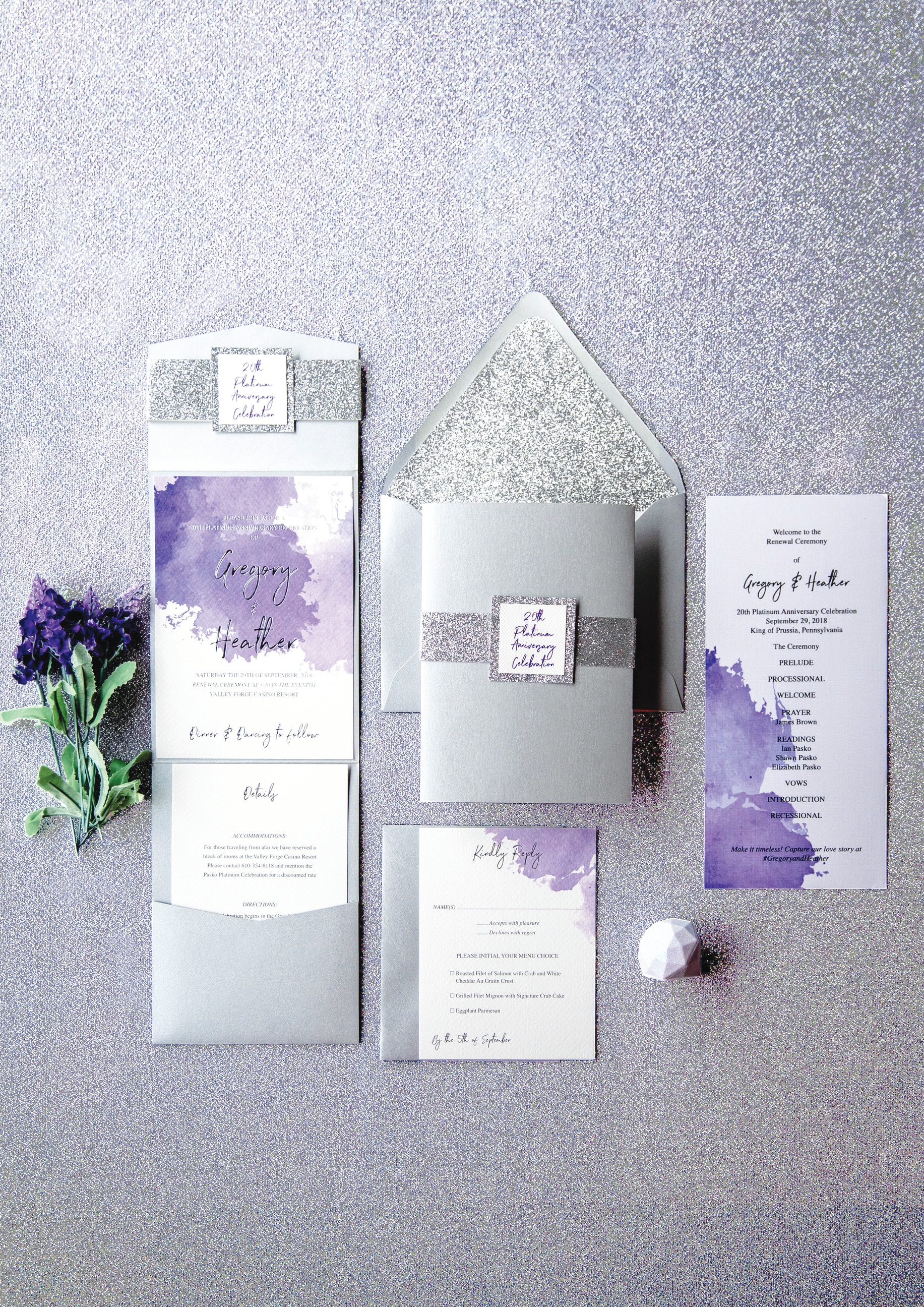 Wedding invitation design W17 by EM's Graphic Studio
