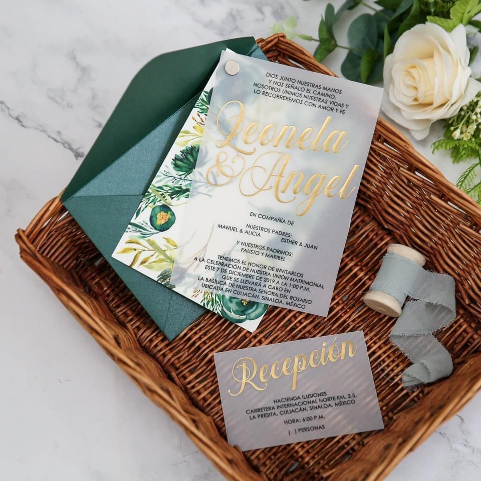 Wedding invitation design W101 by EM's Graphic Studio