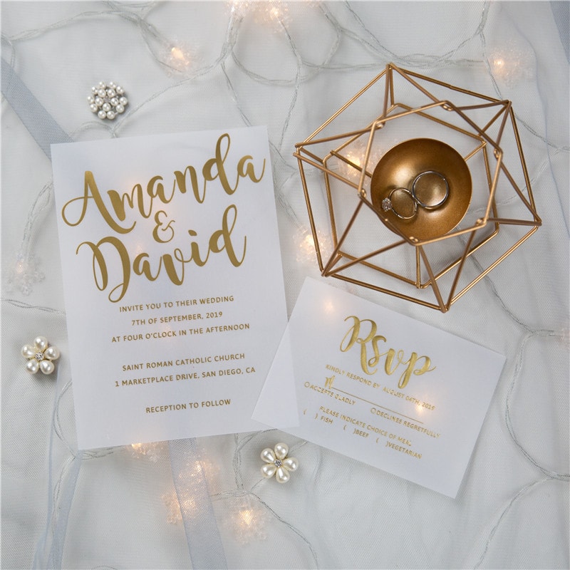 Wedding invitation design W136 by EM's Graphic Studio