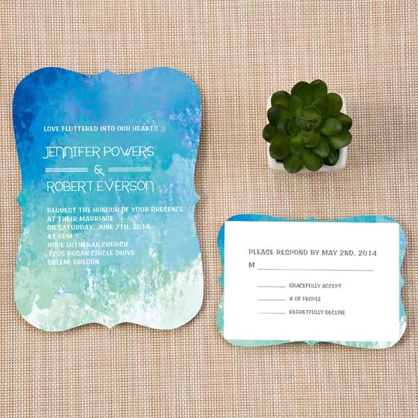 Wedding invitation design W50 by EM's Graphic Studio