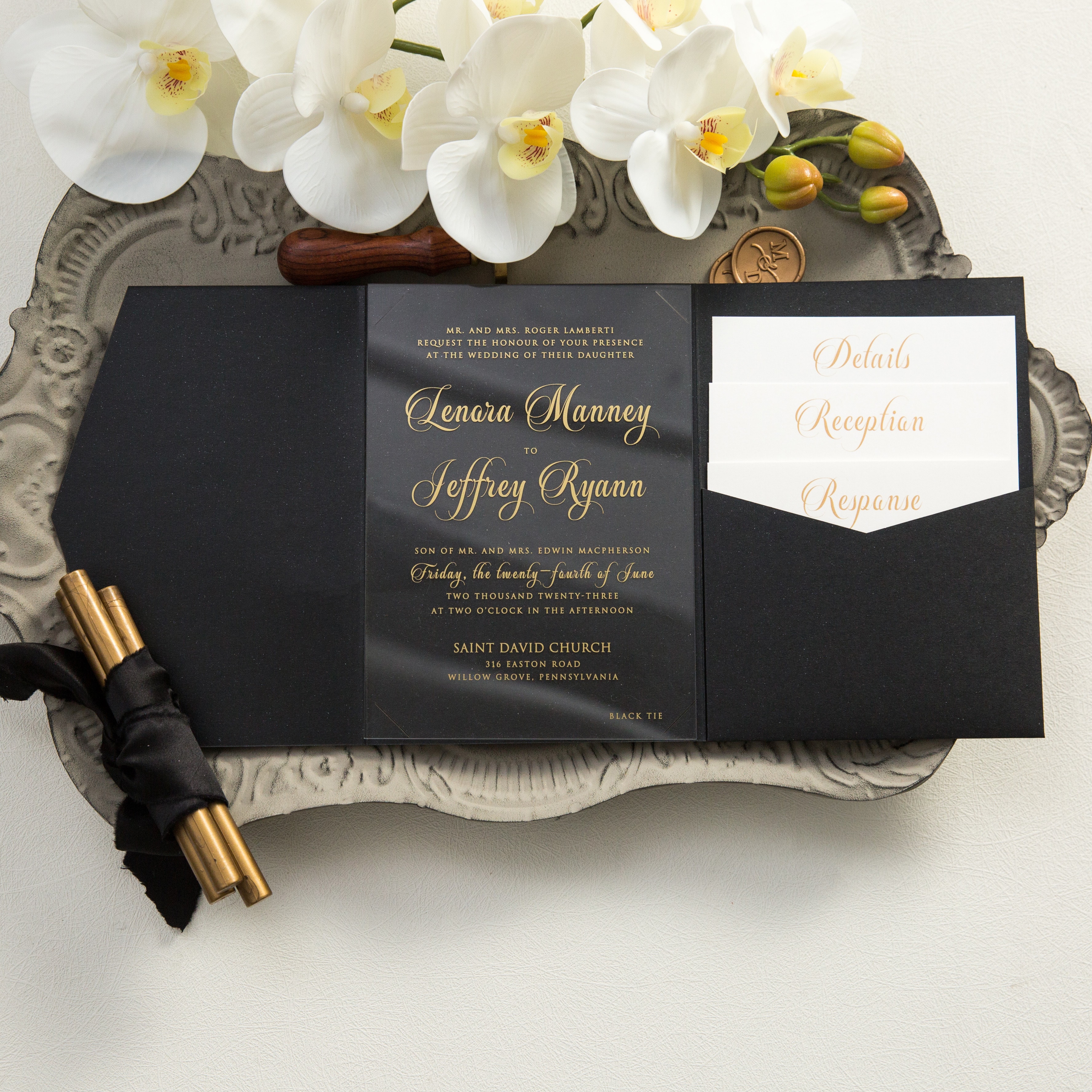 Wedding invitation design W6 by EM's Graphic Studio
