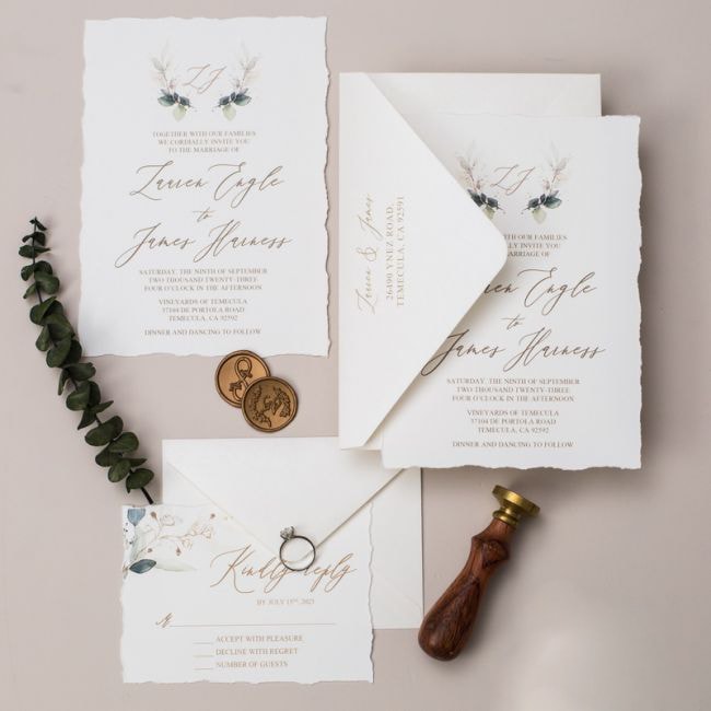 Wedding invitation design W87 by EM's Graphic Studio