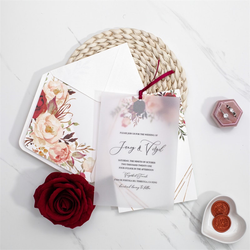 Wedding invitation design W79 by EM's Graphic Studio
